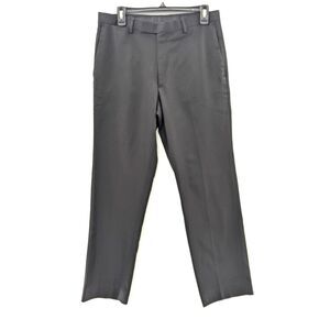 Liz Claiborne Black Straight Leg Mid Rise Office Work Pants Size 32/30-14